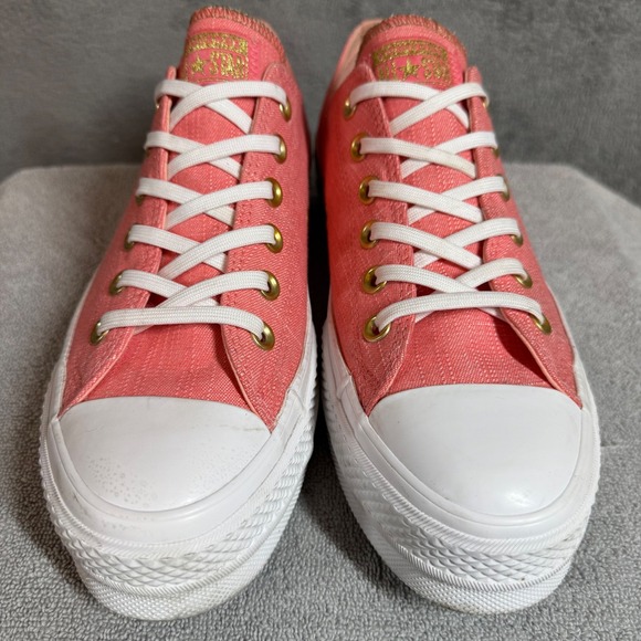 Converse Womens 8.5 CTAS‎ Ox Lift Platform560675C Pink/Driftwood/White - Picture 5 of 15